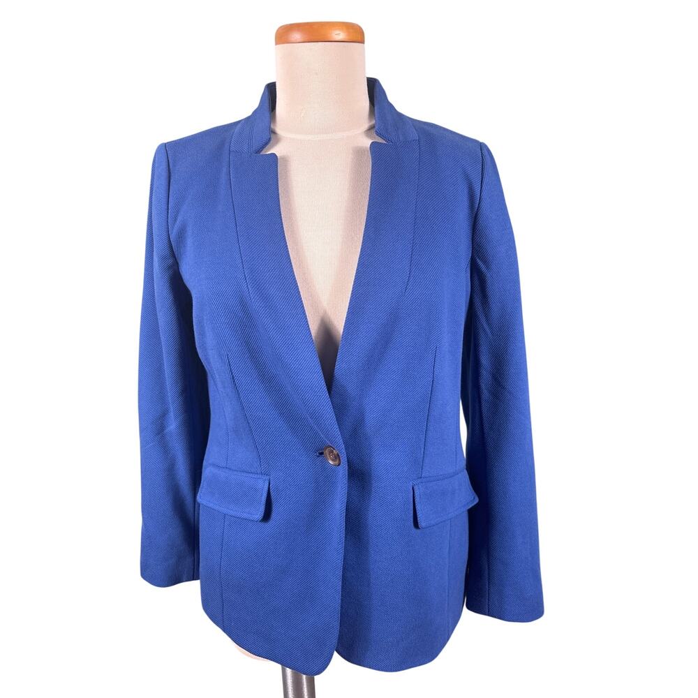 Talbots Blazer Jacket Women's Size 6 Polka Lining Office Corporate Single Button